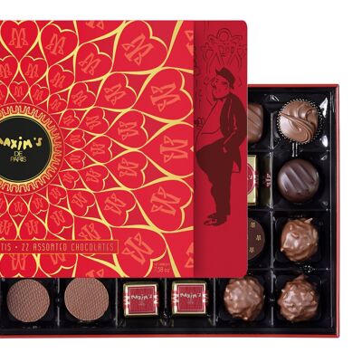 Assorted box of 22 chocolates | Hearts Decor