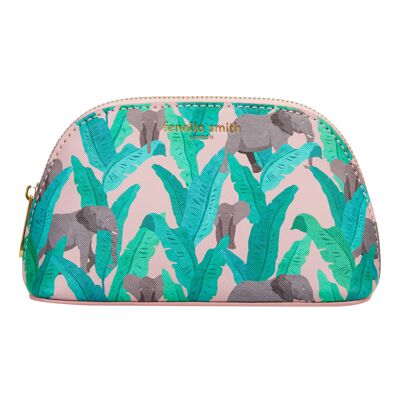 Elephant cosmetic bag made of vegan leather