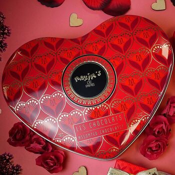 Grande boîte coeur | assortiment de chocolat 3