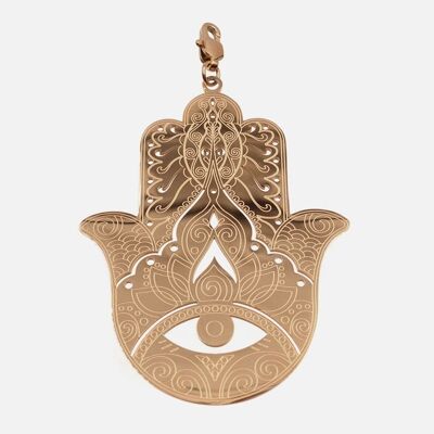 Pendentifs - Pendentif Acier Main Fatma 6 cm - 11217