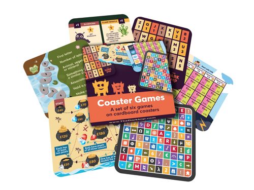 Set of Six Coaster Games