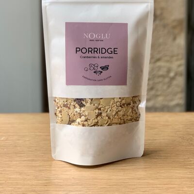 Organic cranberries & almonds porridge