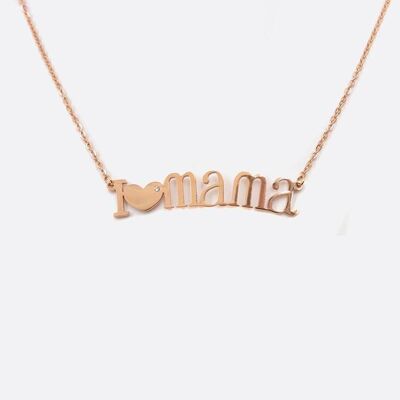 Colliers - Collier Acier Inoxydable I Love Mama - 3949