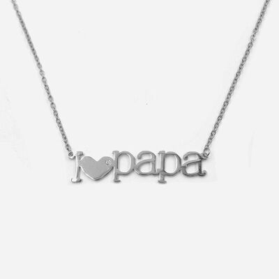 Colliers - Collier Acier Inoxydable I Love Papa - 3950