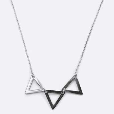 Colliers - Collier Acier Inoxydable Triple Triangle - 3990
