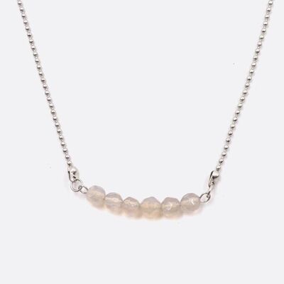 Colliers - Collier Acier Inoxydable 5 Perles De Verre - 4007