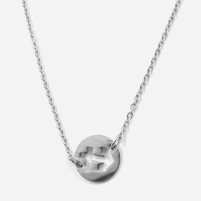 Colliers - Collier Acier Inoxydable Cercle Flèche - 4028