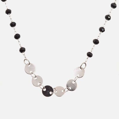 Colliers - Collier Acier Inoxydable Perles Et Médaillons - 4165