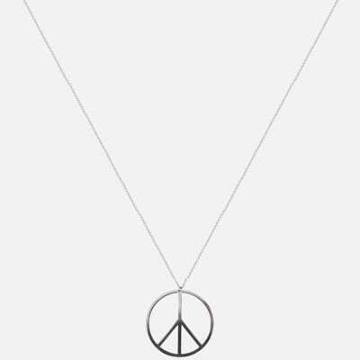 Colliers - Collier Long Acier Inoxydable Peace and Love - 8920