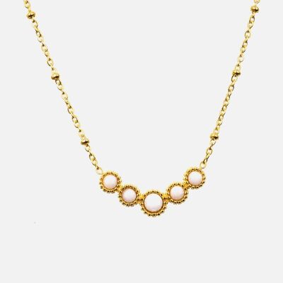 Colliers - Collier Acier Inoxydable 5 Perles - 16864