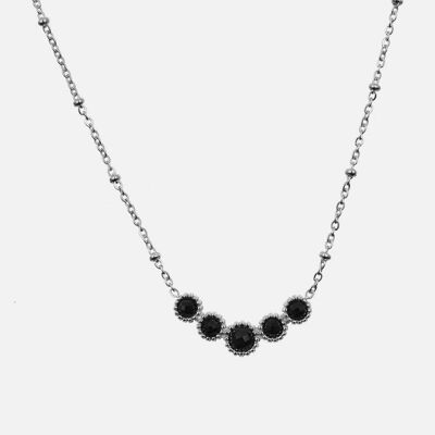 Colliers - Collier Acier Inoxydable 5 Perles - 16863