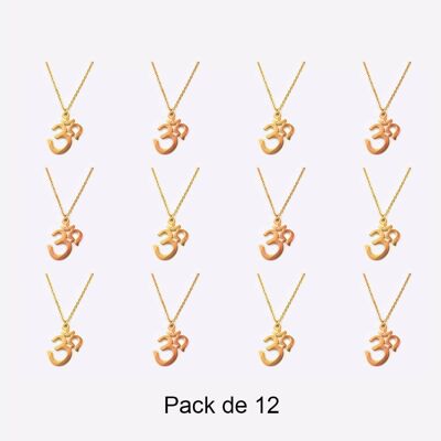 Colliers - Pack De 12 Colliers en Acier Inoxydable Couleurs Mélangés - 17872