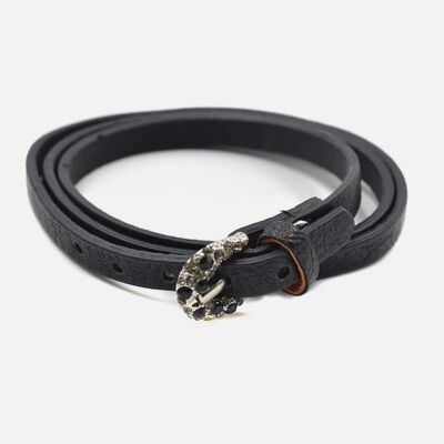 Bracelets - Bracelet Cuir Et Strass - 3111