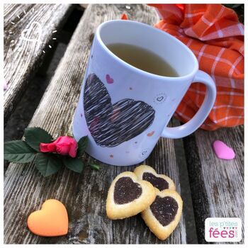 MUG "vivre d'amour et de thé" (St Valentin) 2