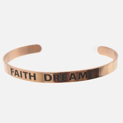 Bracelets - Bracelet Jonc Acier Inoxydable Faith Dream - 3433