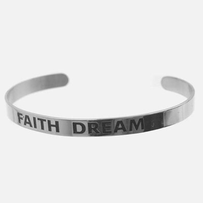 Bracelets - Bracelet Jonc Acier Inoxydable Faith Dream - 3434