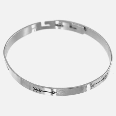 Bracelets - Bracelet Jonc Acier Inoxydable Flèches Filigrane - 8725