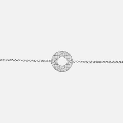 Bracelets - Bracelet Acier Inoxydable Circulaire avec Motifs Géométrique - 14224