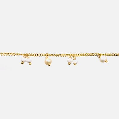 Bracelets - Bracelet Acier Inoxydable Multiples Perles Pendante - 16030