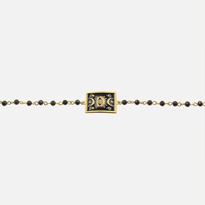 Bracelets - Bracelet Acier Inoxydable Plaque Oeil Central - 16149