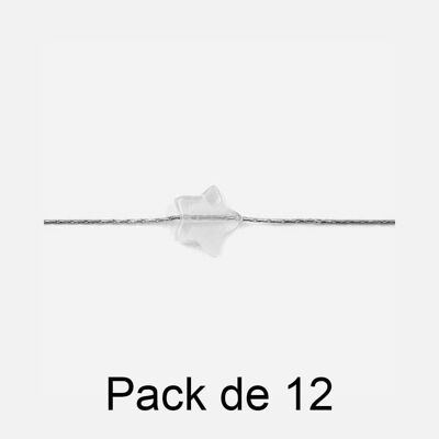 Bracelets - Pack De 12 Bracelets en Acier Inoxydable Trèsfle Blanc - 17980