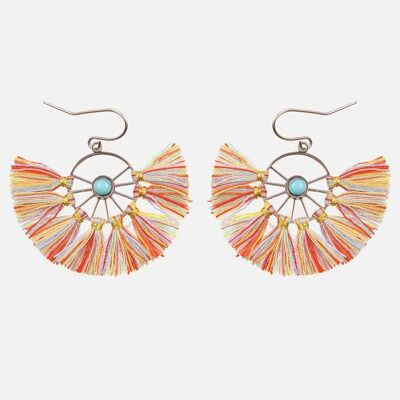 Boucles d'oreilles - Boucles D'oreilles Acier Inoxydable Pompons - 2770