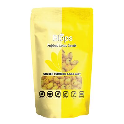 Blops - Golden Turmeric and Sea Salt Popped Lotus Seeds