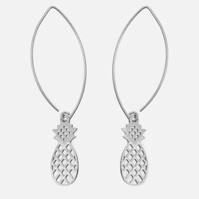 Boucles d'oreilles - Boucles d'oreilles Acier Inoxydable Ananas Filigrane - 8788