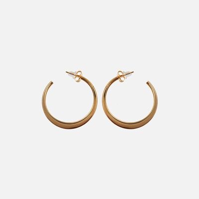 Boucles d'oreilles - Boucles d'oreilles Acier Inoxydable Créoles 3.5 cm - 15561