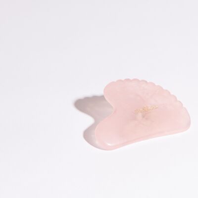 Quarzo rosa dentato a cuore Gua Sha - Strumenti per massaggi