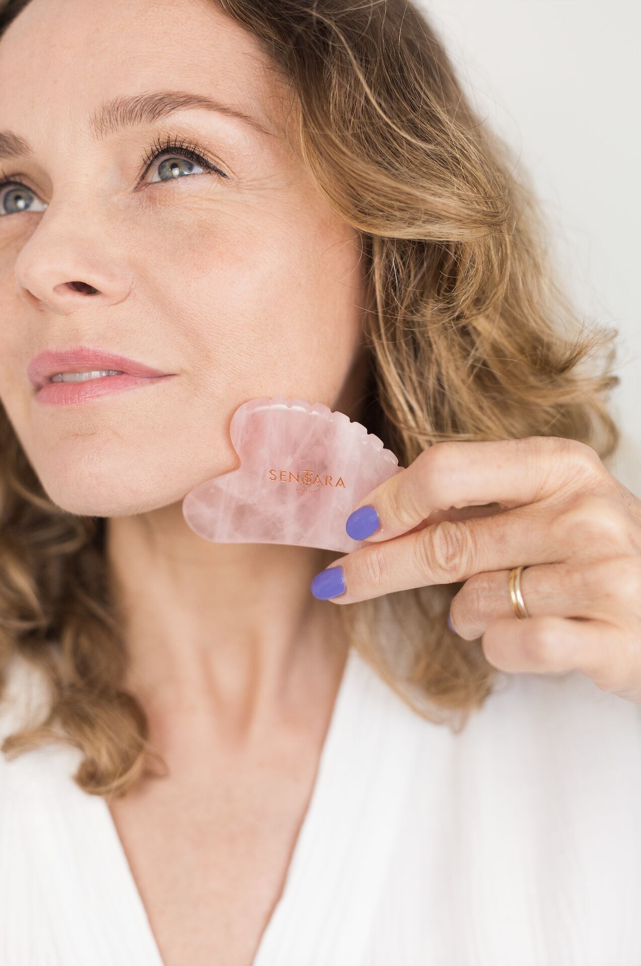 Dente a cuore al quarzo rosa Gua Sha - Strumenti per il massaggio - IL PIÙ VENDUTO