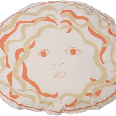 Throw pillow curly head