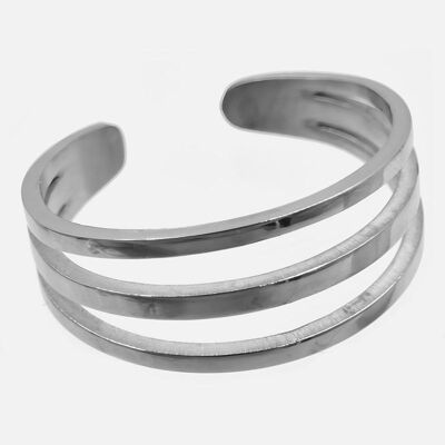 Bagues - Bague Acier Inoxydable Triple - 14353