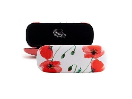 Spectacle case, Poppies