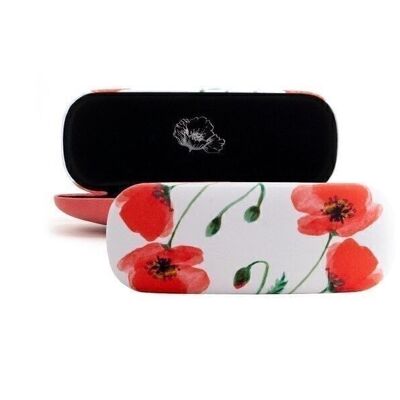 Spectacle case, Poppies