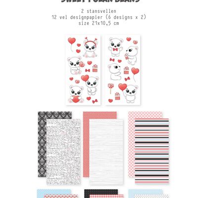 DDBD CraftyKit Slimline Sweet Ours polaire
