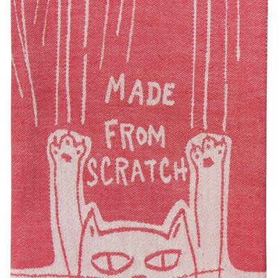 Hecho de toalla de plato Scratch