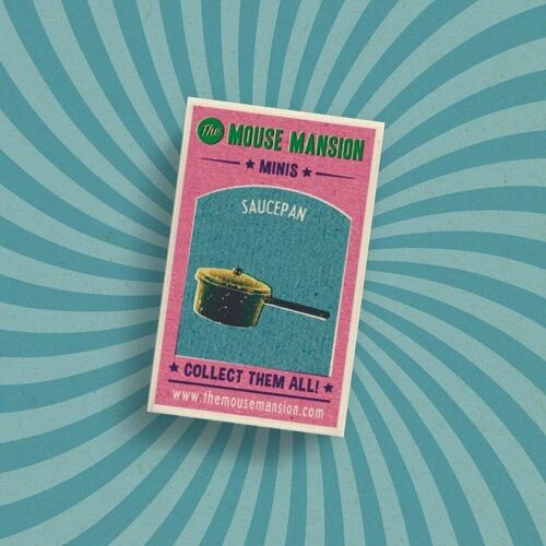 Kids DIY Dollhouse Miniatures - Saucepan (Scale 1:12) - The Mouse Mansion