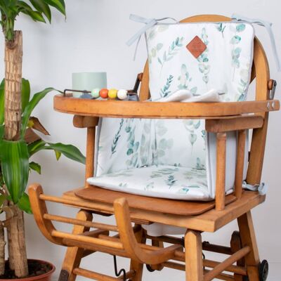 Baby high chair cushion, Eucalyptus