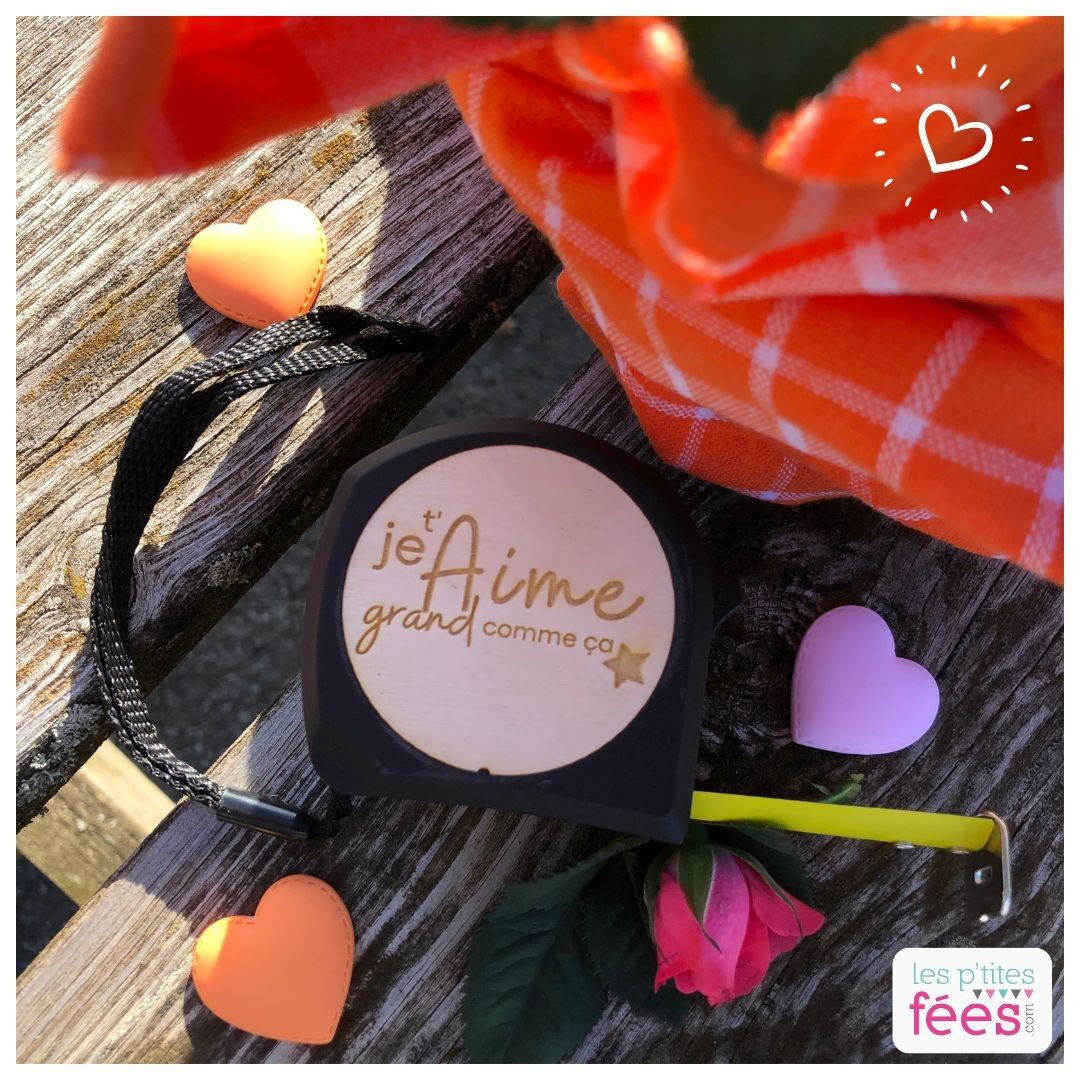 Maßband "Ich liebe dich so groß" (Valentinstag)