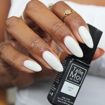 GEL Coco Glace | Vernis à Ongles Gel Bright White Blanc / Crème / 15ml 2