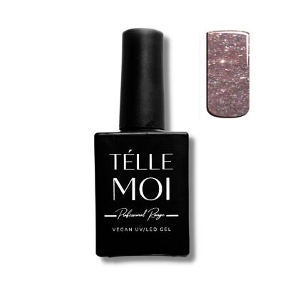 GEL Pink Moscato | Pink Holographic Glitter Gel Nail Polish Pink / Holographic / 15ml