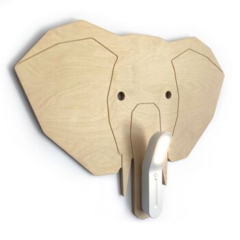 LAMPE DE LECTURE Éléphant en Bois - modèle "DUMBO" 2