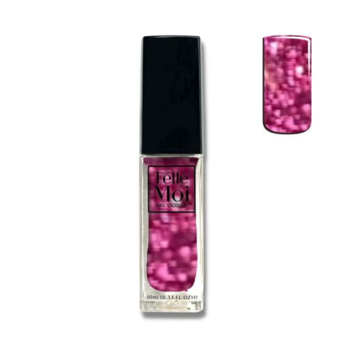 I Can See the Fuchsia | Pink Glitter Nail Polish