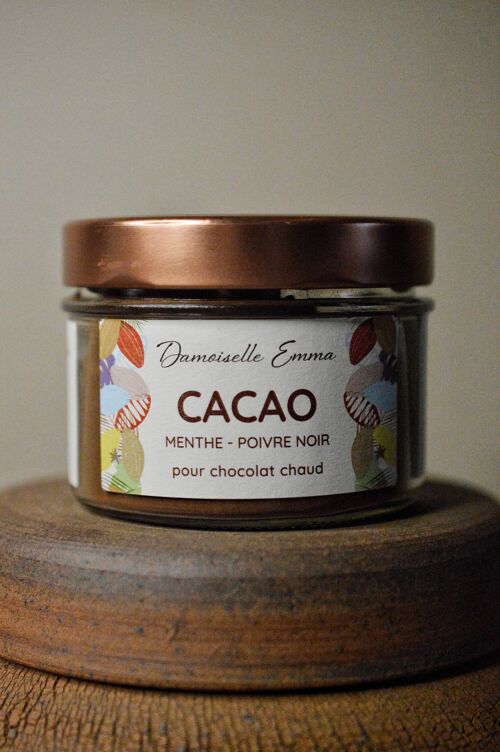 Cacao pour Chocolat Chaud - Menthe Poivre noir