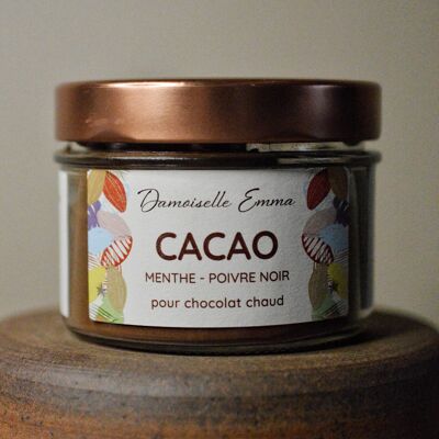 Kakao für heiße Schokolade - Minze Schwarzer Pfeffer