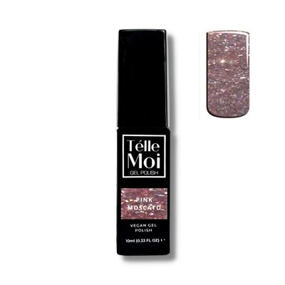 GEL Pink Moscato | Pink Holographic Glitter Gel Nail Polish Pink / Holographic / 10ml
