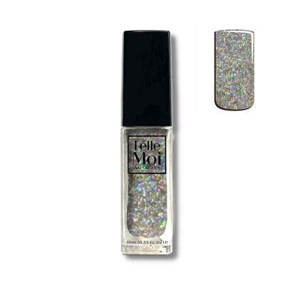 Holo Back Girl | Silver Holographic Glitter Nail Polish