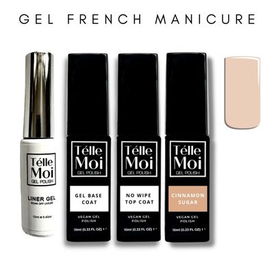 Télle Moi GEL French Manicure Kit Cinnamon Sugar - Sheer Beige