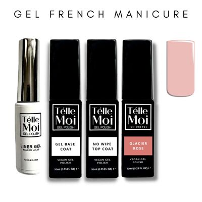 Télle Moi GEL French Manicure Kit Glacier Rose - Sheer Pink